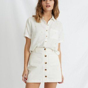 Marine Layer Shelby Mini Skirt in White size 6